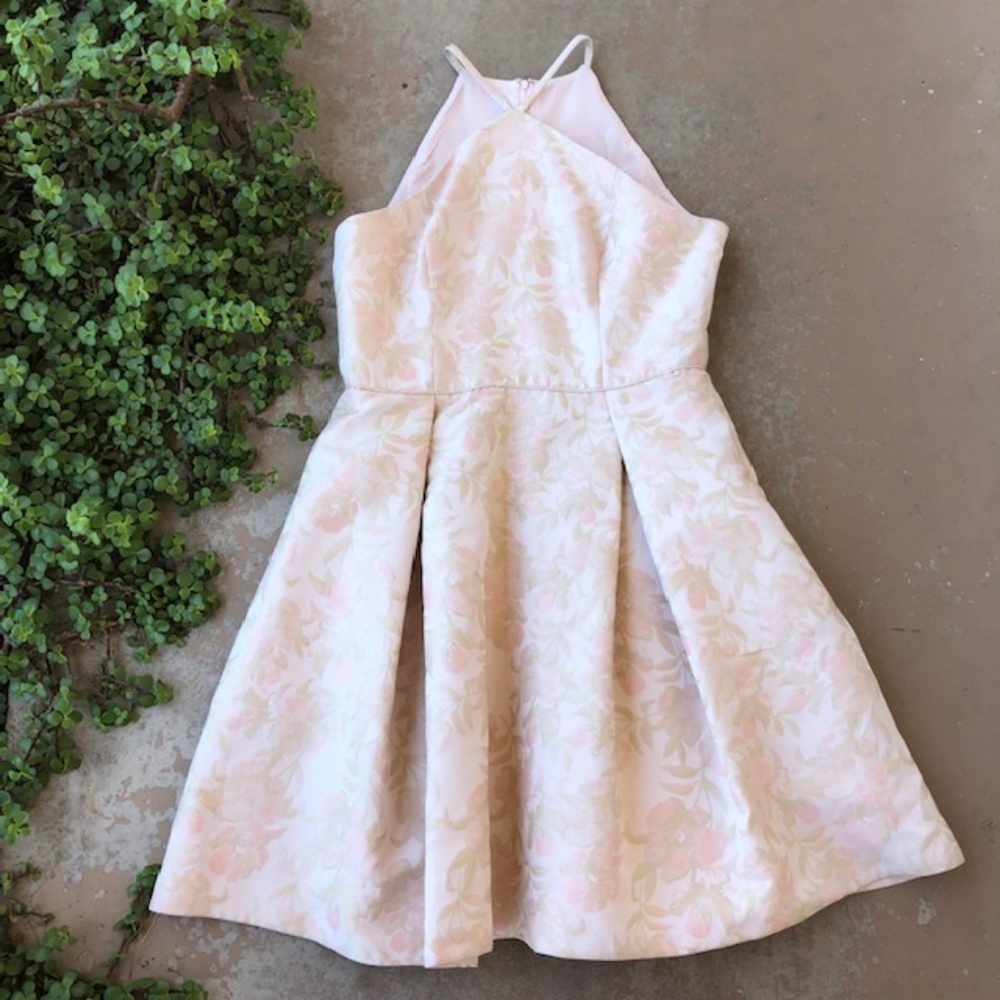 Gal Meets Glam Evelyn Sea Holly Jacquard Dress